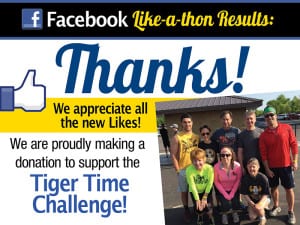Digital - facebook thanks results Tiger Time