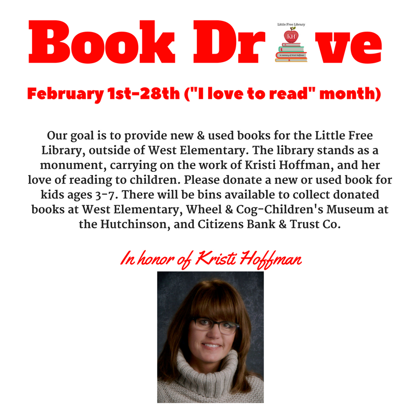 Book Drive in Honor of Kristi Hoffman Citizens Bank & Trust Co.
