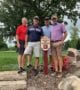 Mike Cannon, Anthony Hanson, Mark Girard and Tim Ulrich at Hutchinson Health Foundation golf tournament